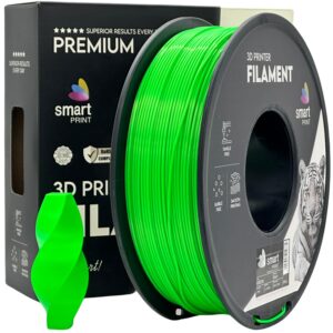 Smart Print PLA+ filament 1,75 mm, zöld, 1 kg – tekercs dobozzal