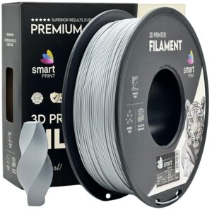 Smart Print PLA filament 1,75 mm, ezüst, 1 kg – tekercs dobozzal