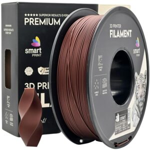 Smart Print PLA filament 1,75 mm, csokoládébarna, 1 kg – tekercs dobozzal