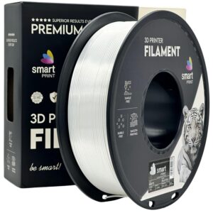 Smart Print Silk PLA filament 1,75 mm, fehér, 1 kg – tekercs dobozzal