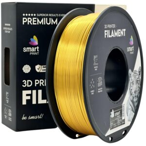 Smart Print Silk PLA filament 1,75 mm, arany, 1 kg – tekercs dobozzal
