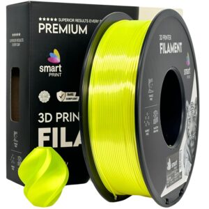 Smart Print Silk PLA filament 1,75 mm, sárga, 1 kg – tekercs dobozzal