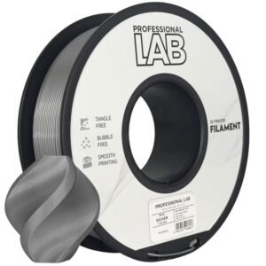 Professional Lab PETG filament 1,75 mm, ezüst, 1 kg – tekercs nyomtatott mintával