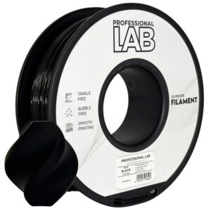 Professional Lab PETG filament 1,75 mm, fekete, 1 kg – tekercs nyomtatott mintával