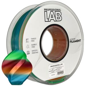 Professional Lab PLA filament 1,75 mm, színátmenetes, 1 kg – tekercs nyomtatott mintával