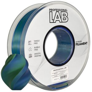 Professional Lab Silk PLA filament 1,75 mm, kétszínű Oceans Embrace, 1 kg – tekercs nyomtatott mintával