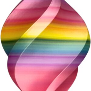 Silk PLA filament 1,75 mm, szivárvány – nyomtatott minta