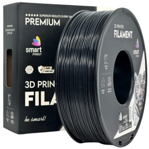 Smart Print ASA filament 1,75 mm, fekete, 1 kg – tekercs dobozzal