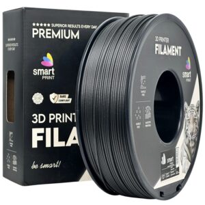 Smart Print PA12 + CF15 filament 1,75 mm, fekete, 1 kg – tekercs dobozzal