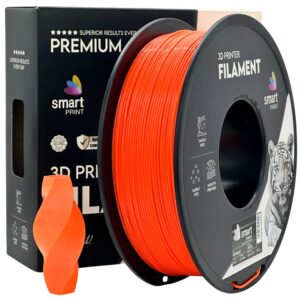 Smart Print PETG filament 1,75 mm, narancssárga, 1 kg – tekercs dobozzal