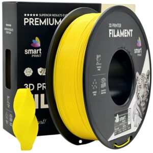 Smart Print PETG filament 1,75 mm, sárga, 1 kg – tekercs dobozzal