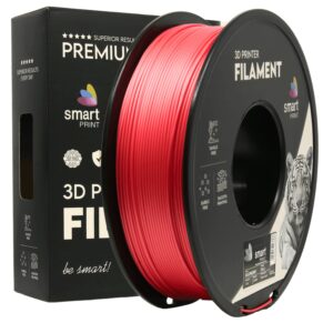 Smart Print PLA filament 1,75 mm, málnapiros, 1 kg – tekercs dobozzal