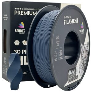 Smart Print PLA Matt filament 1,75 mm, kék, 1 kg – tekercs dobozzal