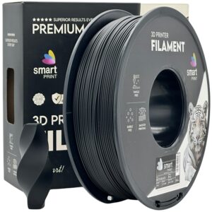 Smart Print PLA Meta filament 1,75 mm, fekete, 1 kg – tekercs dobozzal