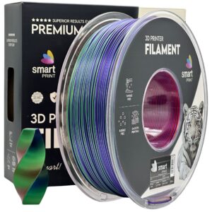 Smart Print Silk PLA filament 1,75 mm, háromszínű Royal Blossom, 1 kg – tekercs dobozzal