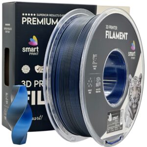 Smart Print Silk PLA filament 1,75 mm, kétszínű Storms Whisper, 1 kg – tekercs dobozzal